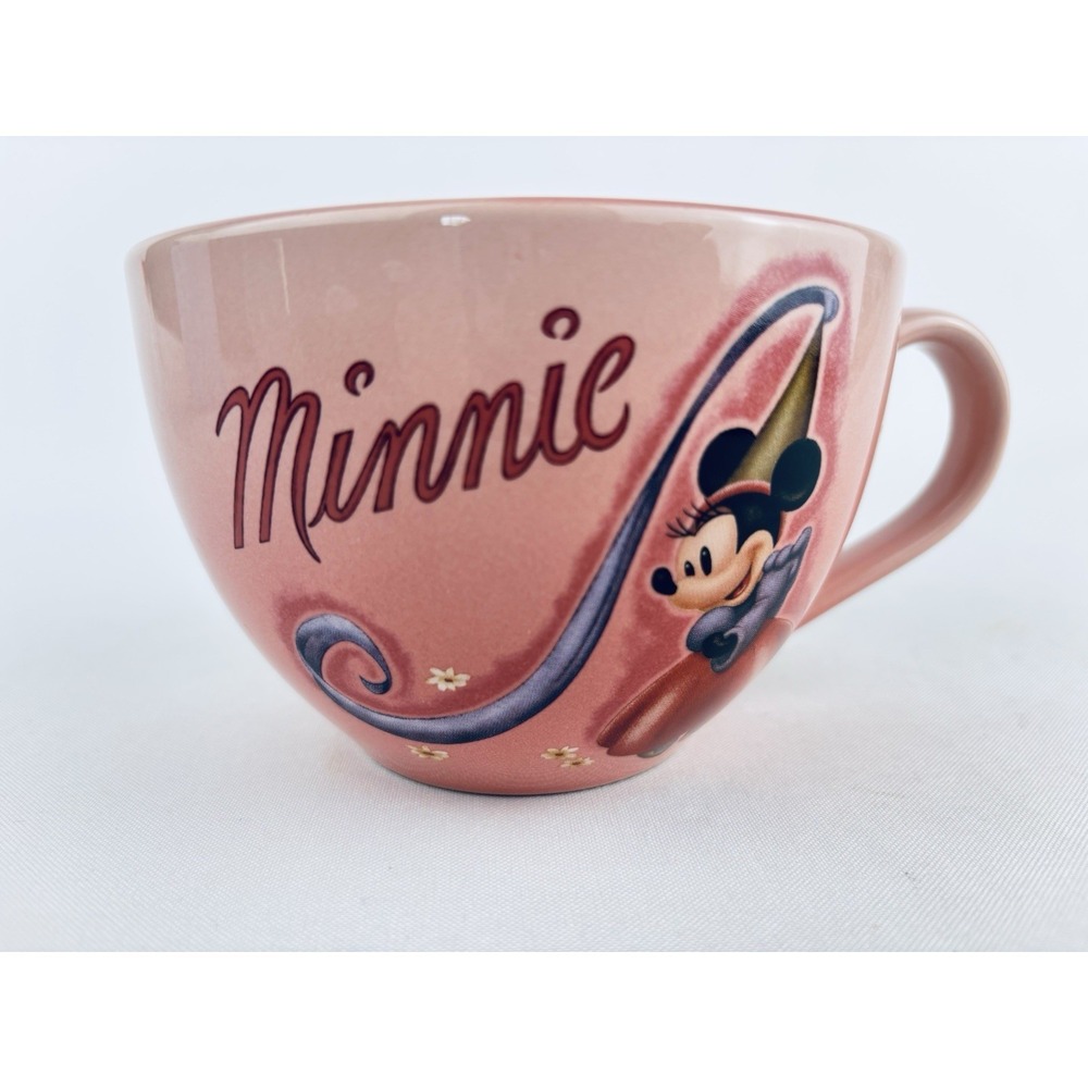 Minnie Mouse Jumbo Mug Pink DisneyStore Princess Large Tea Cup Cafe Coffee Cocoa